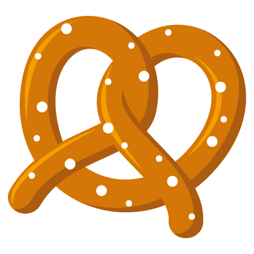 Pretzel as drawn by JoyPixels in 3.1