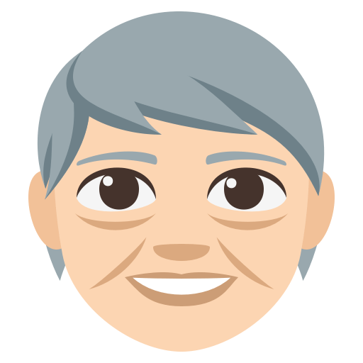Older Person: Light Skin Tone, the previous design