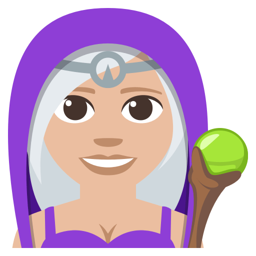 Woman Mage: Medium-Light Skin Tone, the design in this release