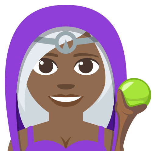 Woman Mage: Medium-Dark Skin Tone, the design in this release