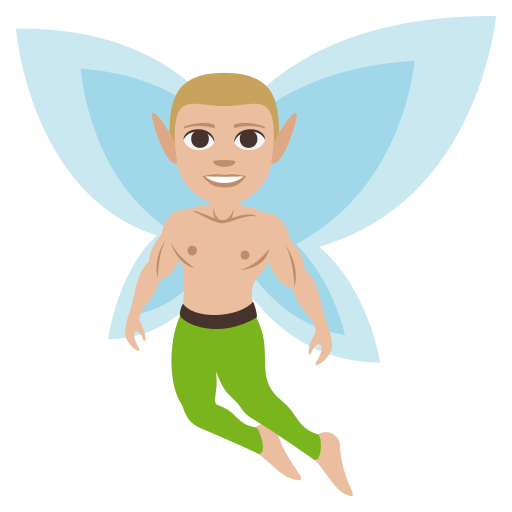 Man Fairy: Medium-Light Skin Tone, the design in this release