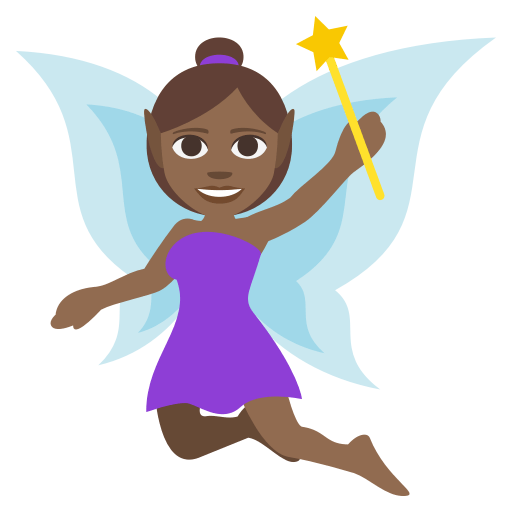 Woman Fairy: Medium-Dark Skin Tone, the design in this release