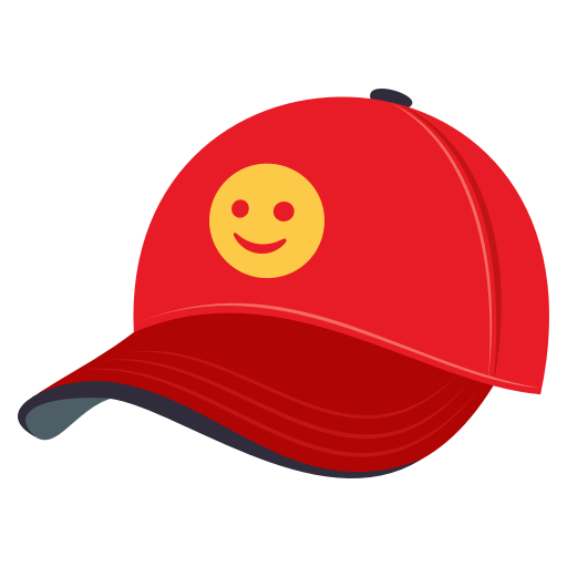 Billed Cap as drawn by JoyPixels in 3.1