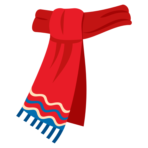 Scarf as drawn by JoyPixels in 3.1