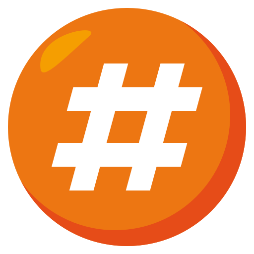 Hash Sign as drawn by JoyPixels in 3.1