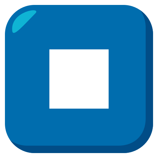 Stop Button as drawn by JoyPixels in 3.1
