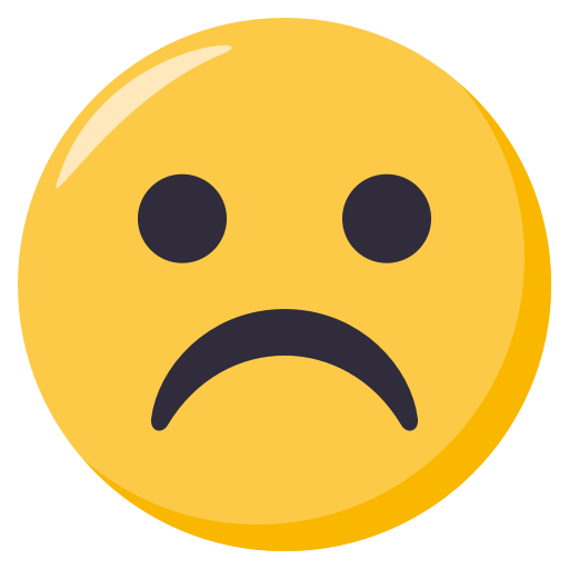 Frowning Face, the previous design