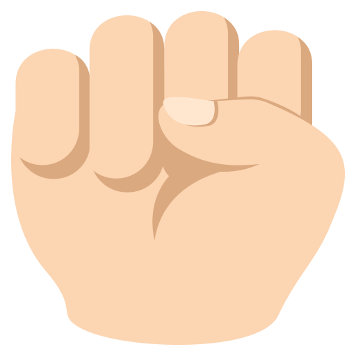 Raised Fist: Light Skin Tone, the design in this release