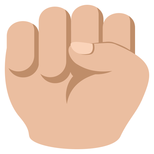 Raised Fist: Medium-Light Skin Tone, the design in this release