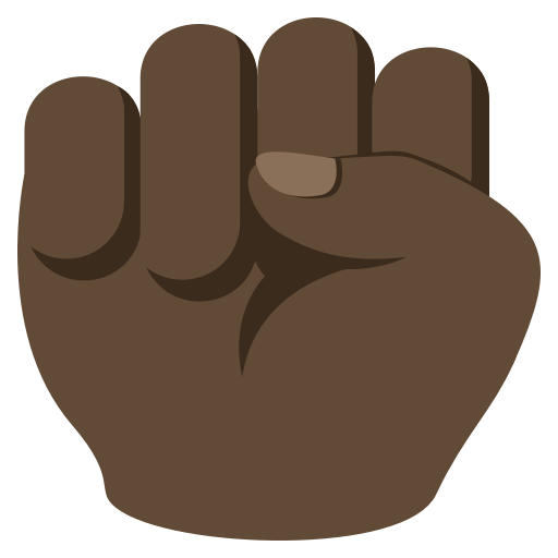 Raised Fist: Dark Skin Tone, the design in this release