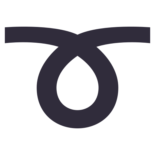 Curly Loop as drawn by JoyPixels in 3.1
