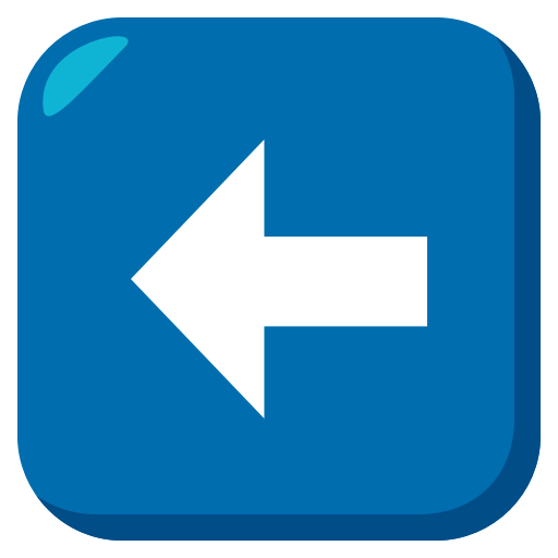Left Arrow as drawn by JoyPixels in 3.1