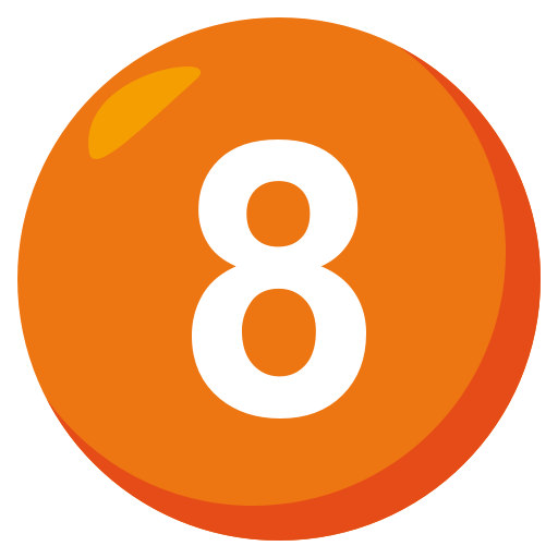 Digit Eight as drawn by JoyPixels in 3.1