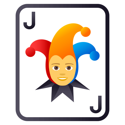 Joker as drawn by JoyPixels in 4.0