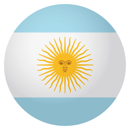 Flag: Argentina as drawn by JoyPixels in 4.0