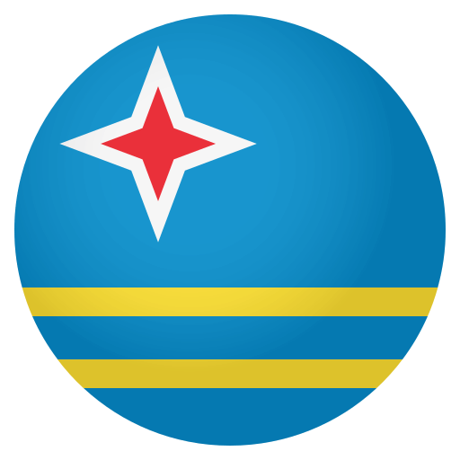 Flag: Aruba as drawn by JoyPixels in 4.0