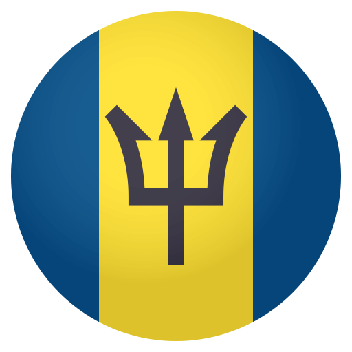Flag: Barbados as drawn by JoyPixels in 4.0