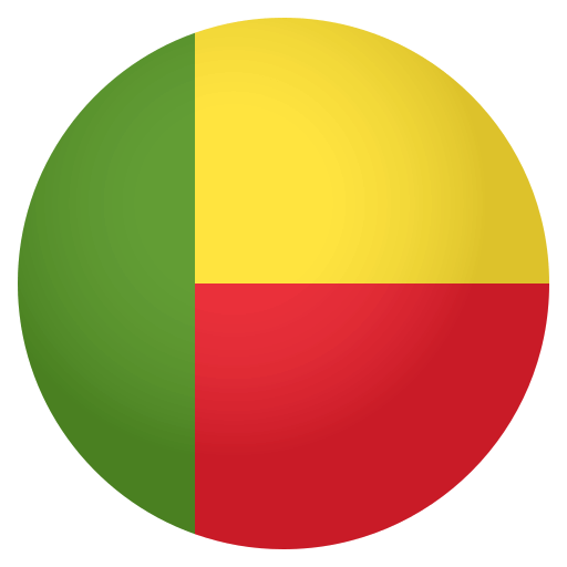 Flag: Benin as drawn by JoyPixels in 4.0