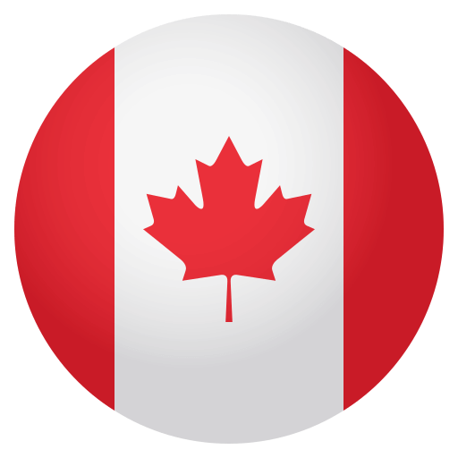 Flag: Canada as drawn by JoyPixels in 4.0