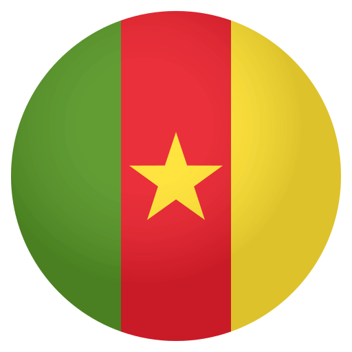 Flag: Cameroon as drawn by JoyPixels in 4.0