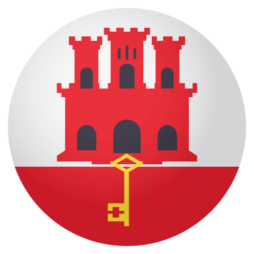 Flag: Gibraltar as drawn by JoyPixels in 4.0