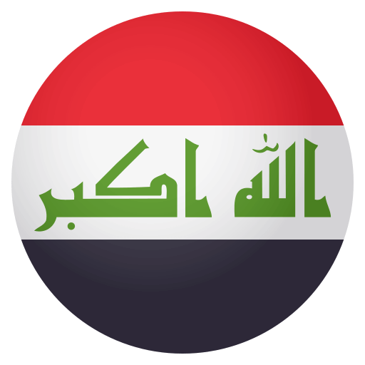 Flag: Iraq as drawn by JoyPixels in 4.0