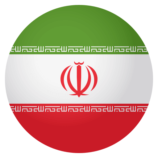Flag: Iran as drawn by JoyPixels in 4.0