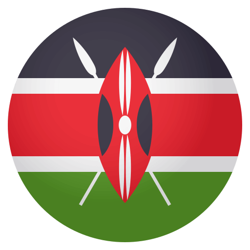 Flag: Kenya as drawn by JoyPixels in 4.0