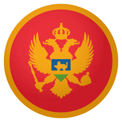 Flag: Montenegro as drawn by JoyPixels in 4.0