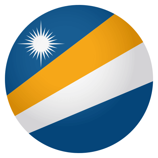 Flag: Marshall Islands as drawn by JoyPixels in 4.0