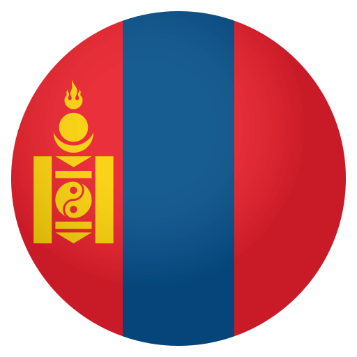 Flag: Mongolia as drawn by JoyPixels in 4.0