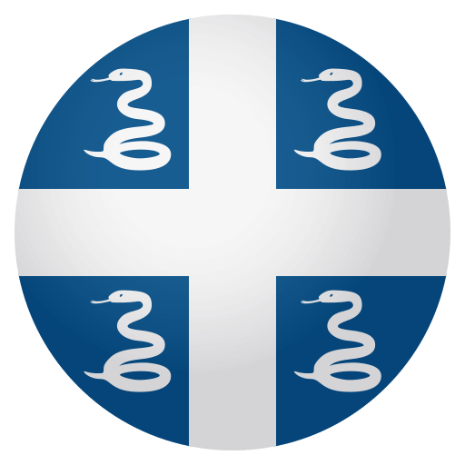 Flag: Martinique as drawn by JoyPixels in 4.0