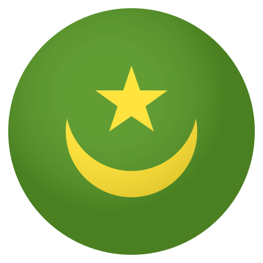 Flag: Mauritania as drawn by JoyPixels in 4.0