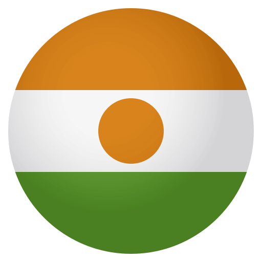 Flag: Niger as drawn by JoyPixels in 4.0