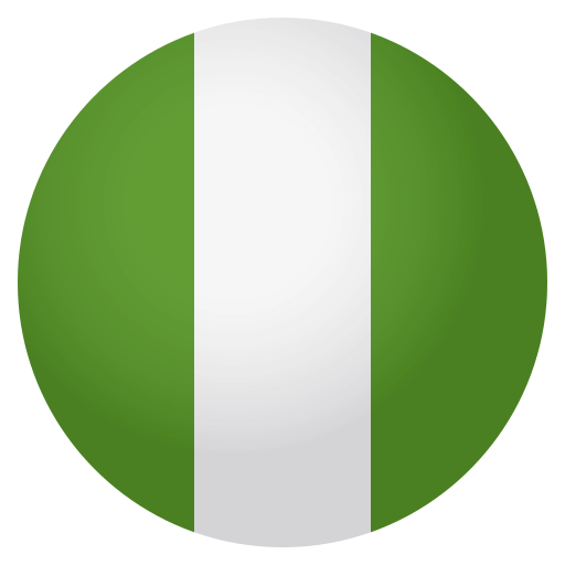 Flag: Nigeria as drawn by JoyPixels in 4.0