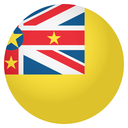 Flag: Niue as drawn by JoyPixels in 4.0