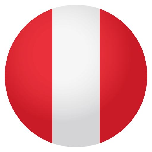 Flag: Peru as drawn by JoyPixels in 4.0