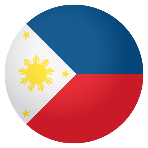 Flag: Philippines as drawn by JoyPixels in 4.0