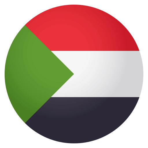 Flag: Sudan as drawn by JoyPixels in 4.0