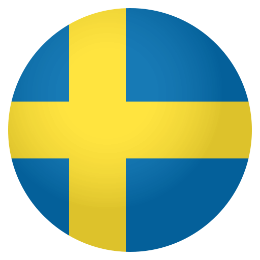 Flag: Sweden as drawn by JoyPixels in 4.0