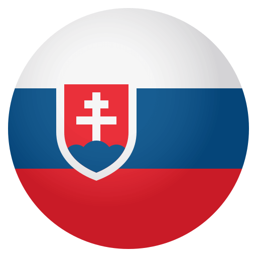 Flag: Slovakia as drawn by JoyPixels in 4.0