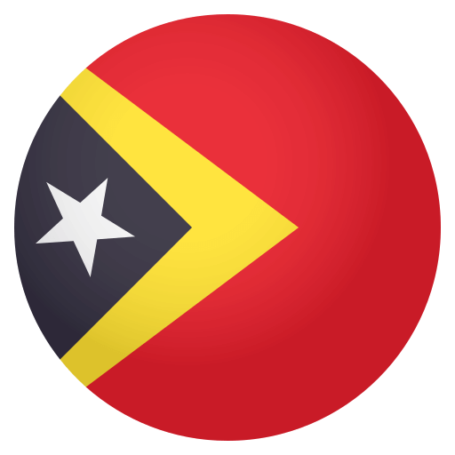 Flag: Timor-Leste as drawn by JoyPixels in 4.0