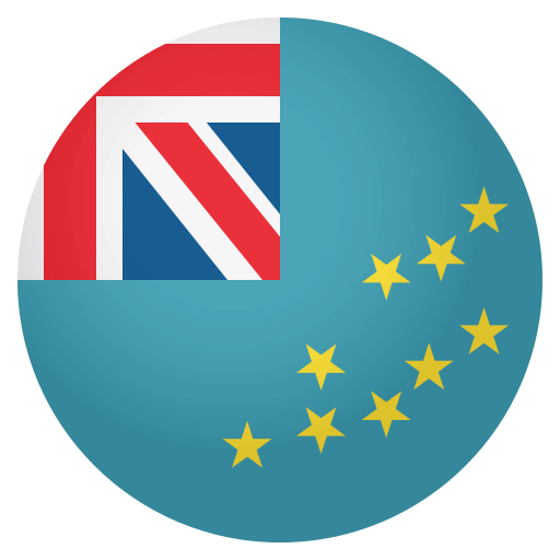 Flag: Tuvalu as drawn by JoyPixels in 4.0