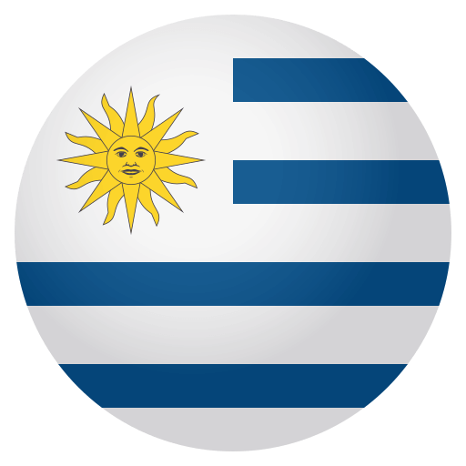 Flag: Uruguay as drawn by JoyPixels in 4.0