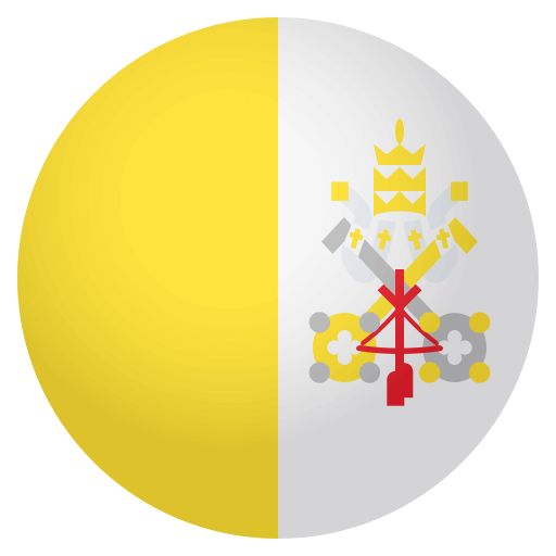 Flag: Vatican City as drawn by JoyPixels in 4.0