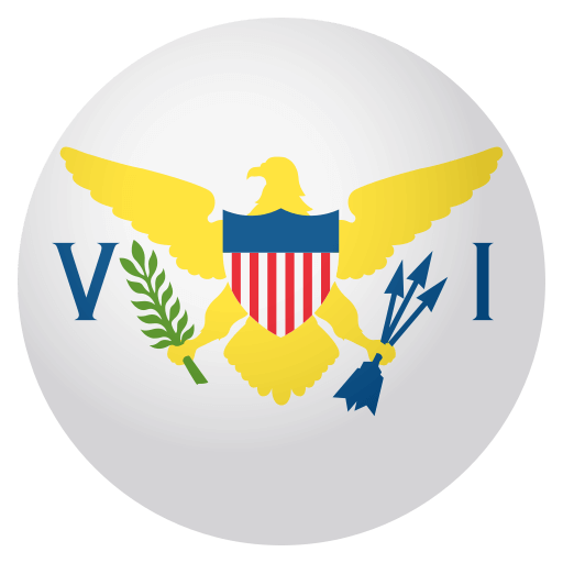 Flag: U.S. Virgin Islands as drawn by JoyPixels in 4.0