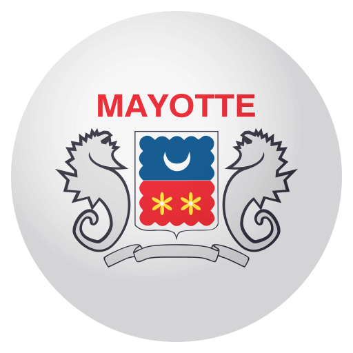 Flag: Mayotte as drawn by JoyPixels in 4.0