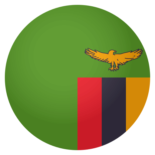 Flag: Zambia as drawn by JoyPixels in 4.0
