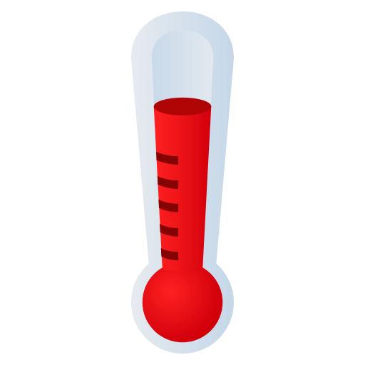 Thermometer as drawn by JoyPixels in 4.0