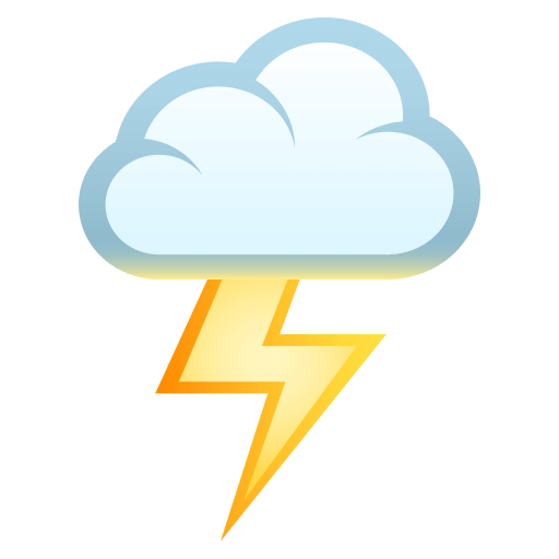 Nube Con Rayo as drawn by JoyPixels in 4.0
